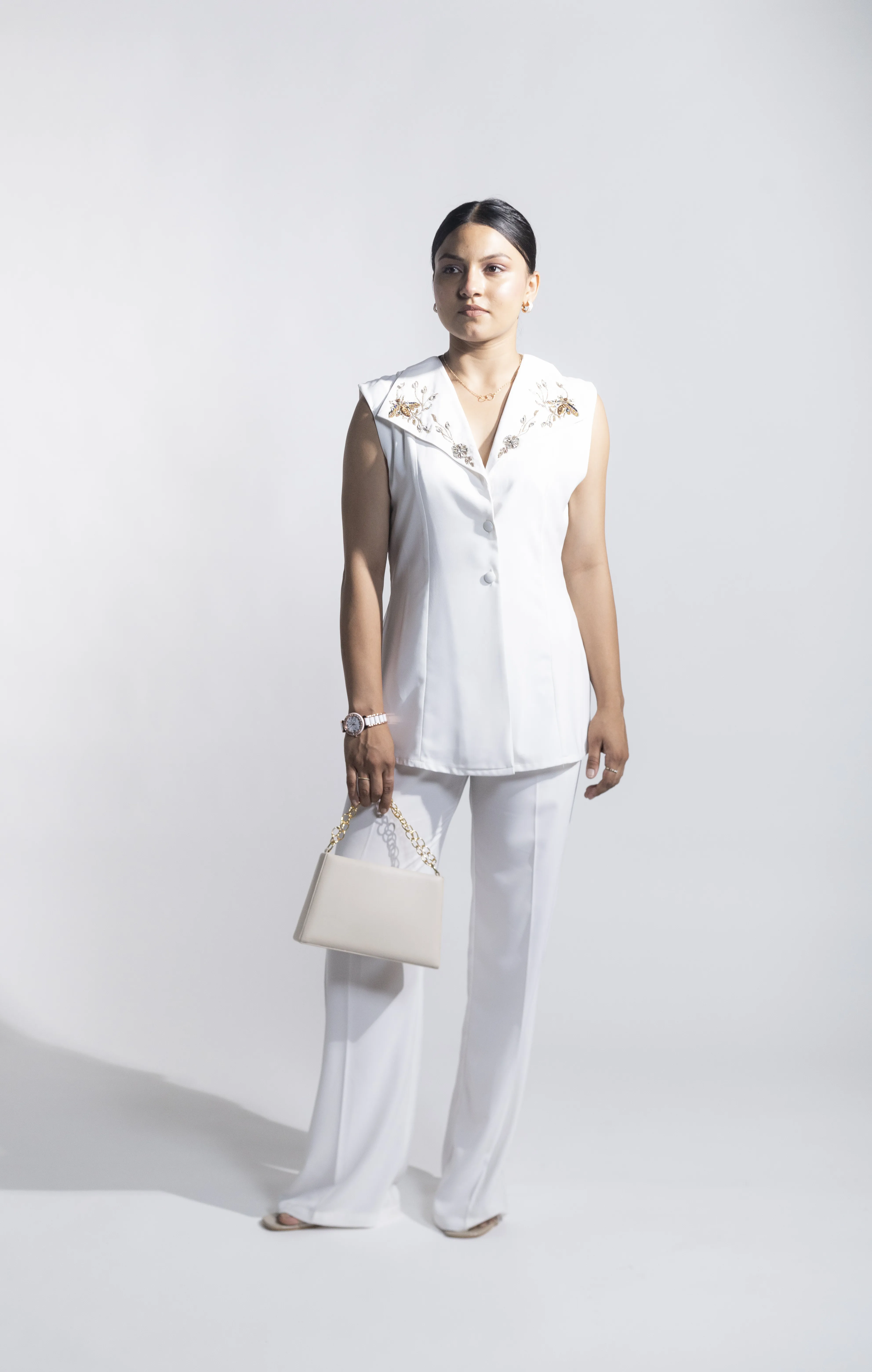 Bee- Embroidered Co-Ord Set